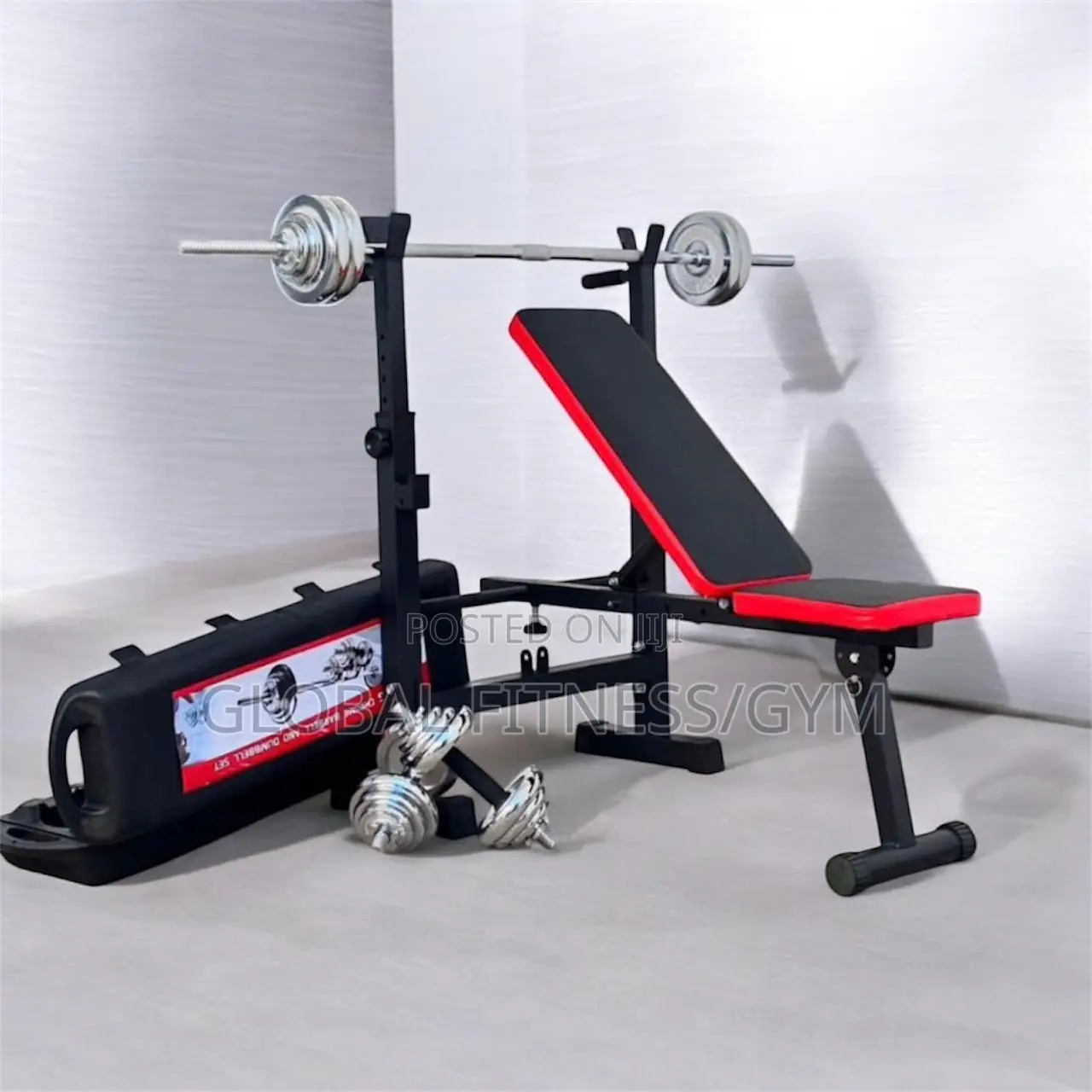 50kg Box Dumbbell With Weight Bench