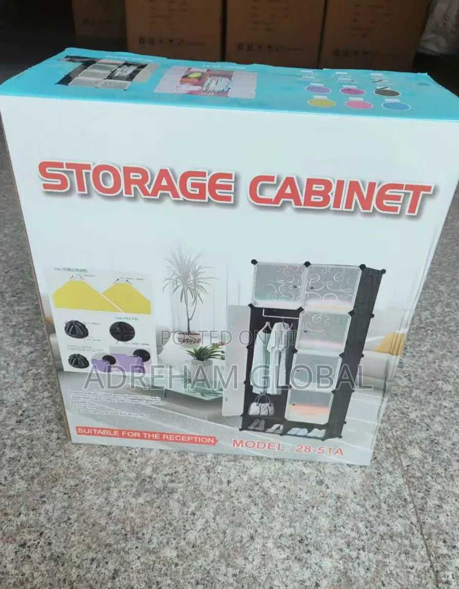 2pertition High Quality Plastic Wardrobe Black Colour Available