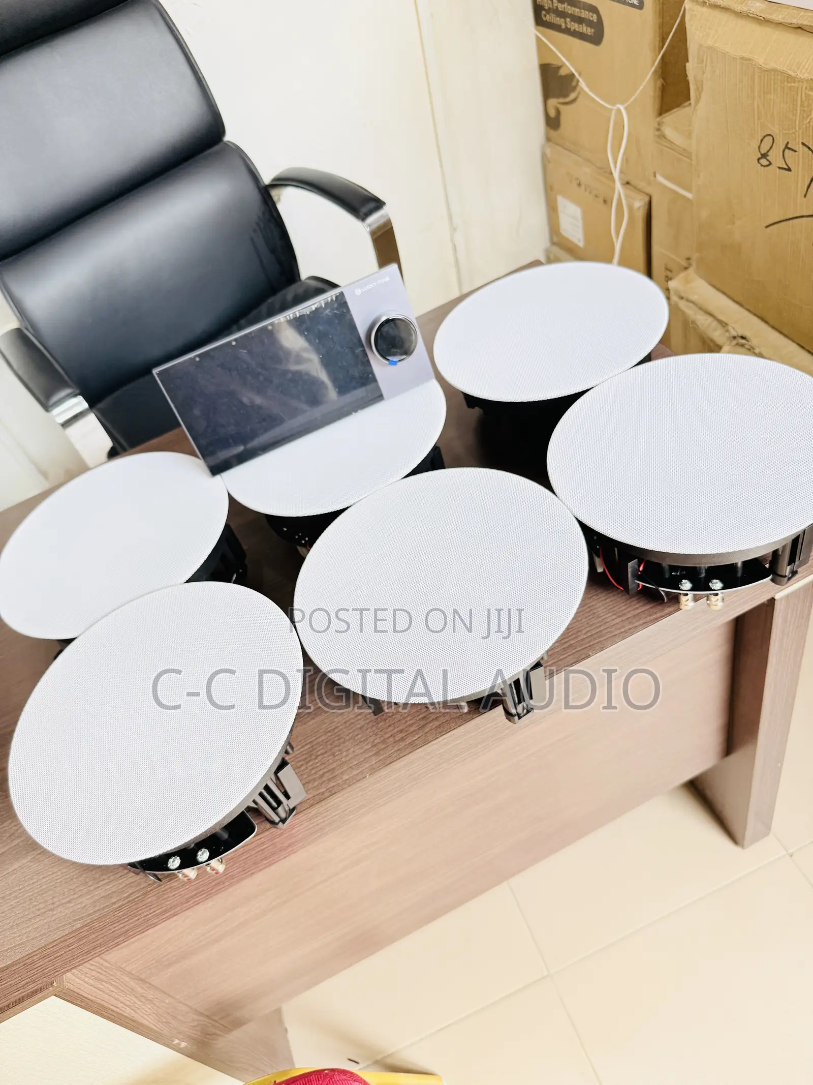 7inch Touchscreen Amplifier and 6 Woofer Frameless Ceiling Speaker