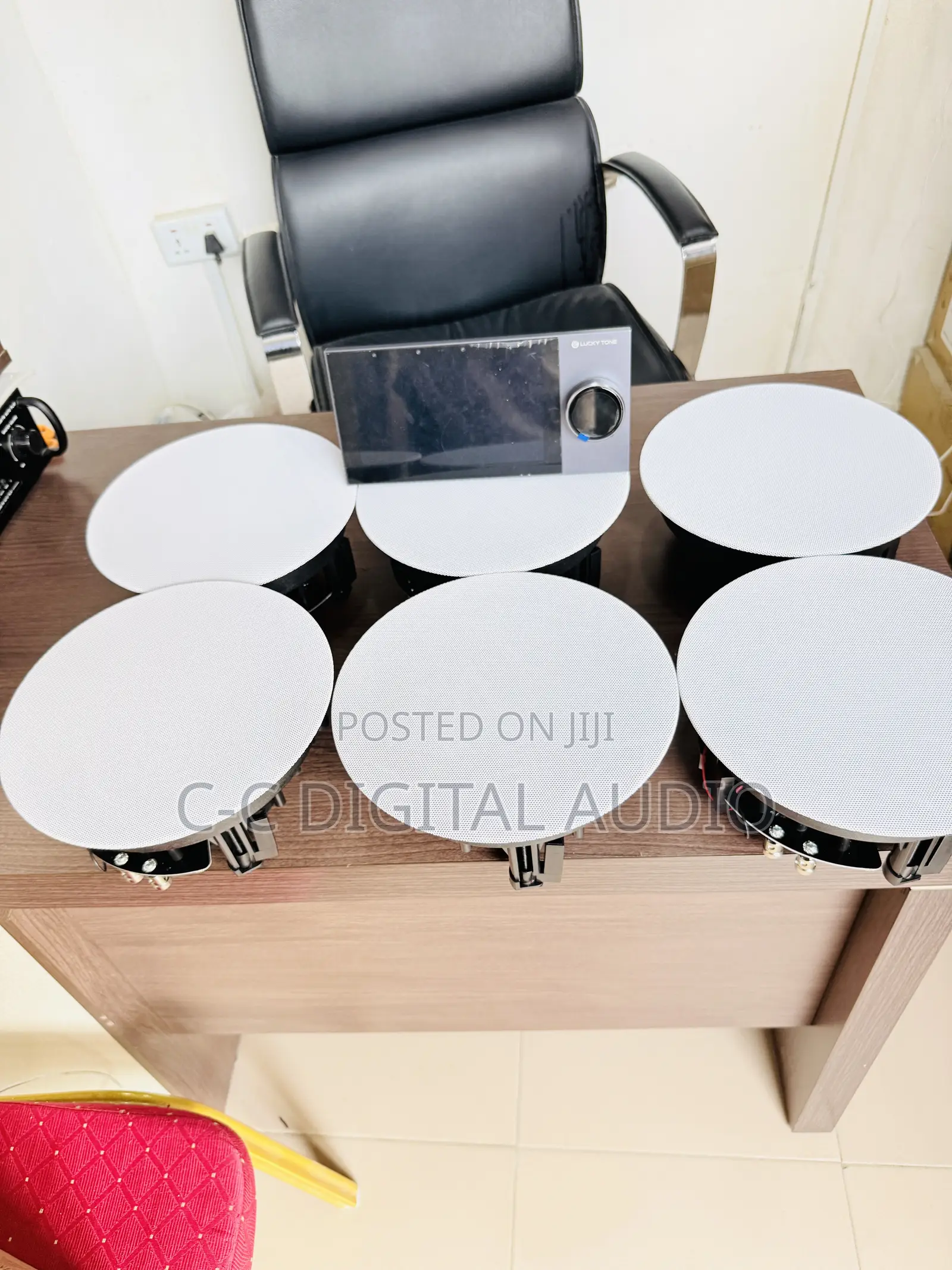 7inch Touchscreen Amplifier and 6 Woofer Frameless Ceiling Speaker