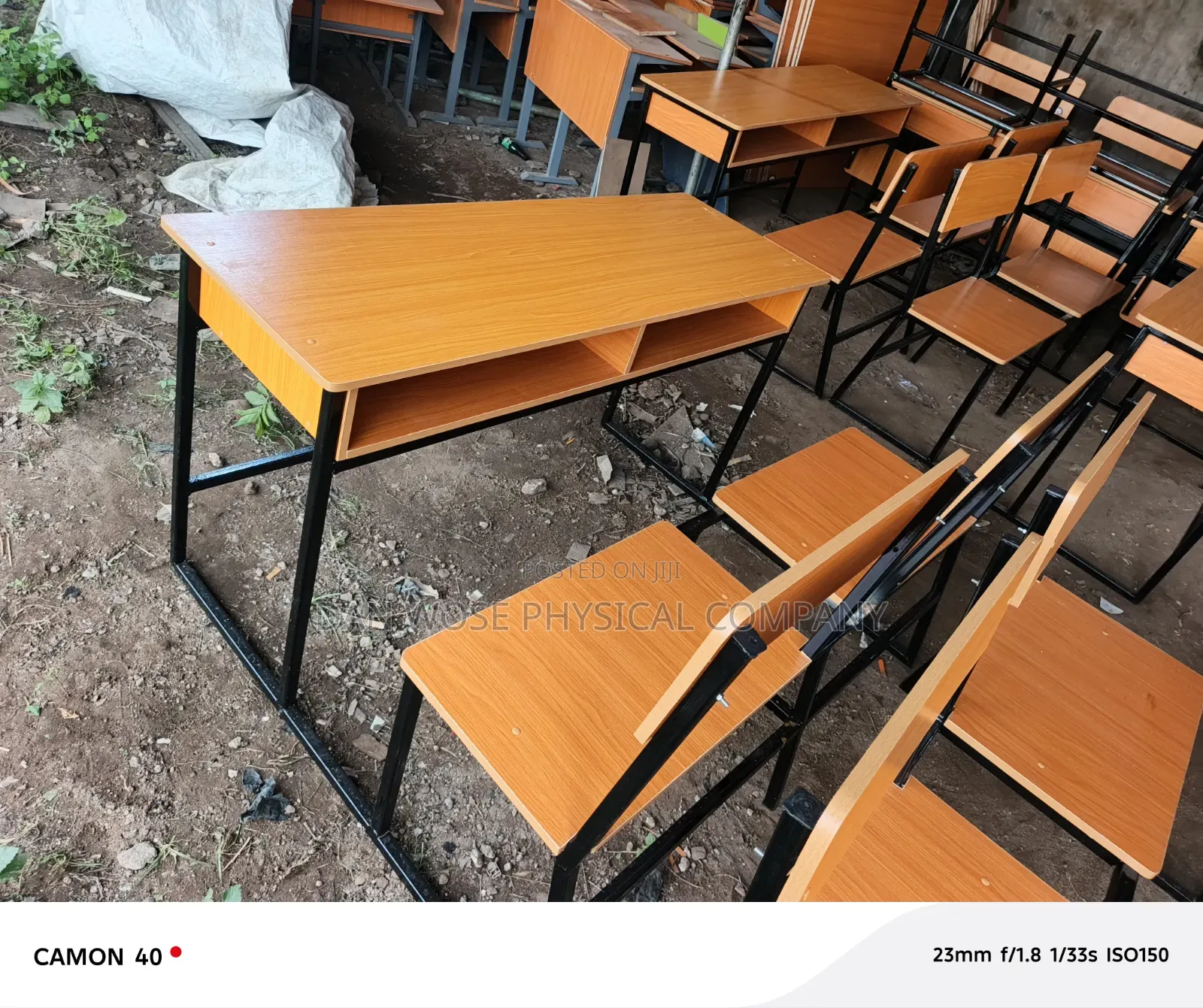 School Desk and Seat Jointed