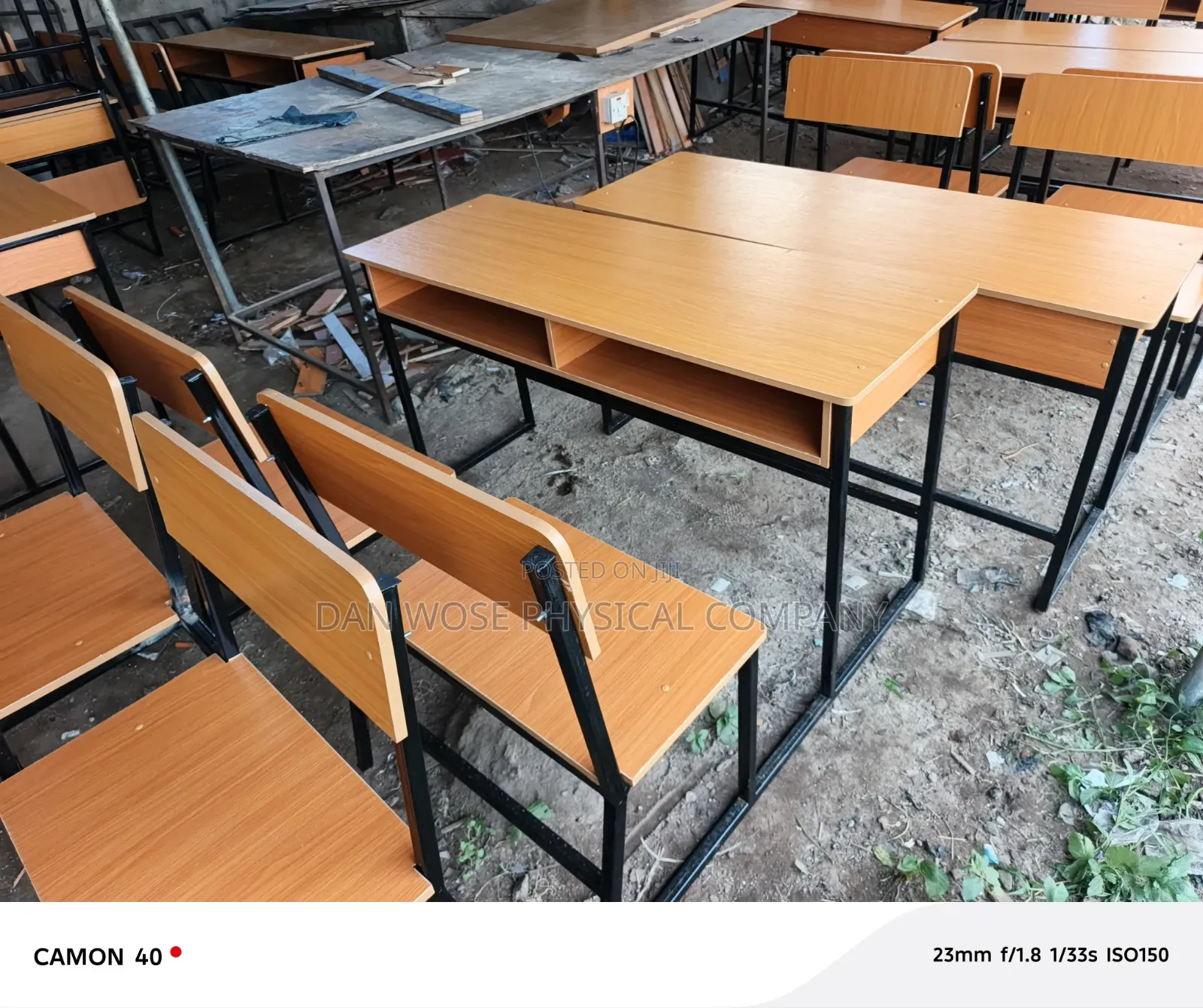 School Desk and Seat Jointed