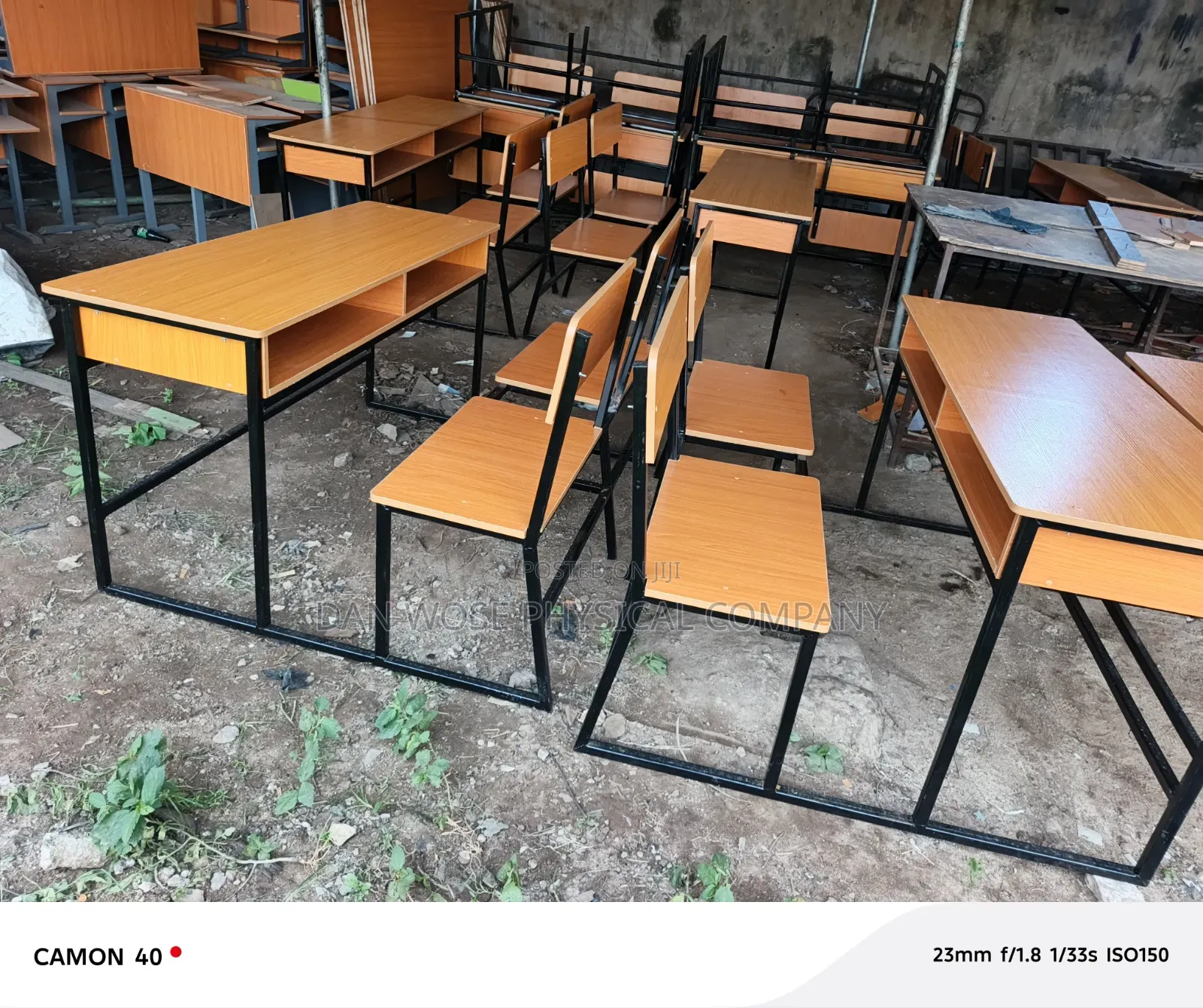School Desk and Seat Jointed