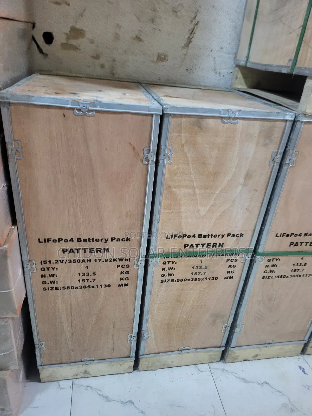 17.92kwh 51.2v Pattern Lithium Battery 350ah