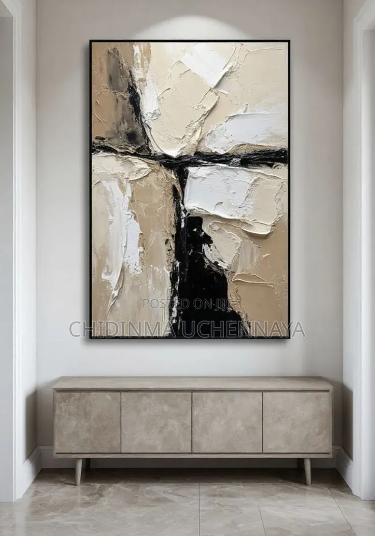 Neutral Portrait Canvas Artwork Painting