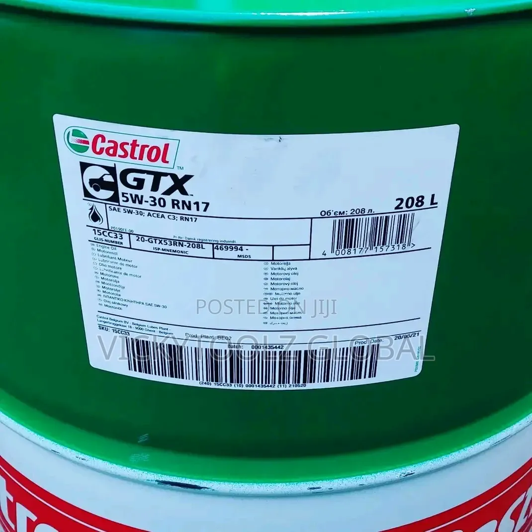 Castrol GTX 5w-30 Rn17 Drum Sae 5 W-40