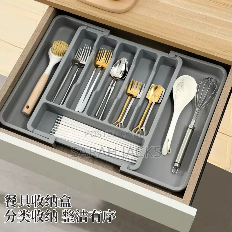 Expandable Cutlery Organizer – Adjustable Drawer Storage Tray