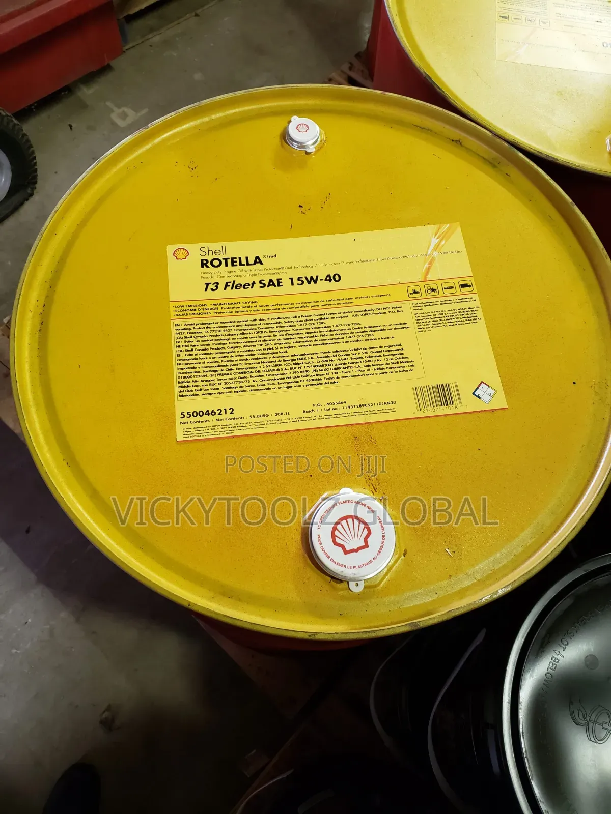 Shell Rotella T3 Fleet Sae 15w-40 Drum