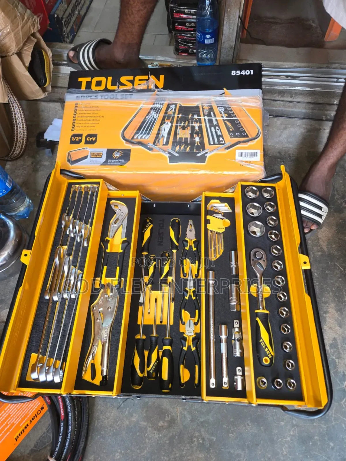 60 Pieces Mechanical Engineering Set of Tools Box