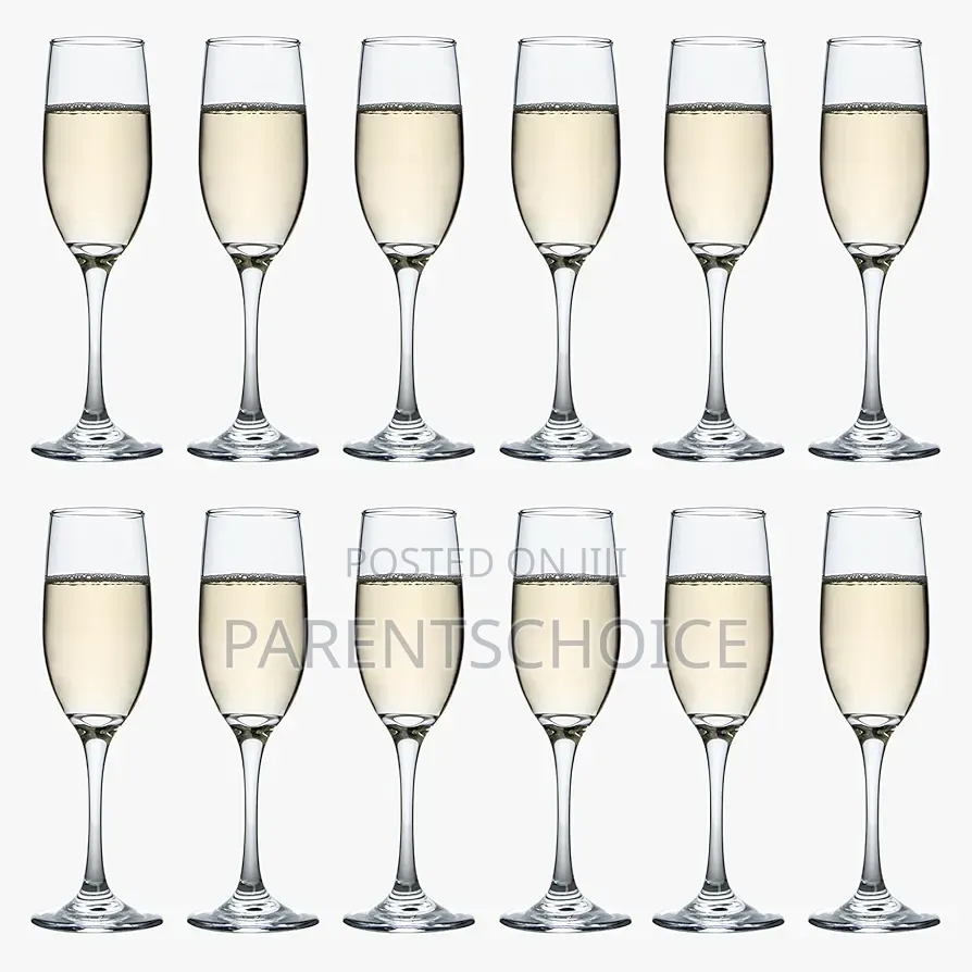 Champagne Flutes for Party - 6pcs Glass Cup