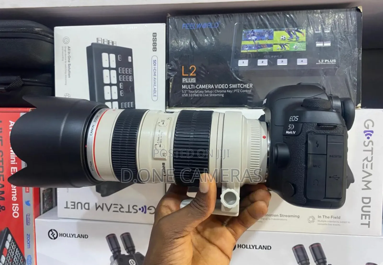 Canon 5d Mark Iv Full Frame Camera With 70-200mm F2.8 Lens (Open Box )