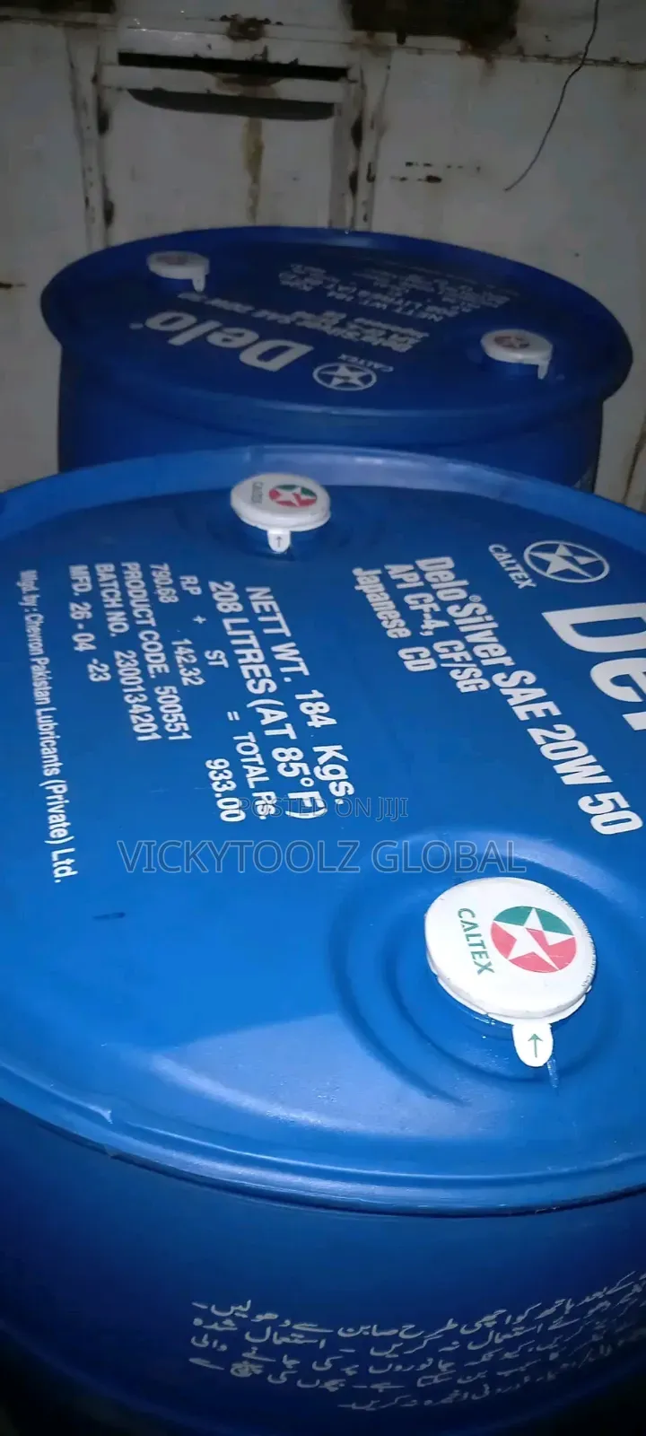 Delo Caltex Silver Sae 20w-50 Drum 208liters