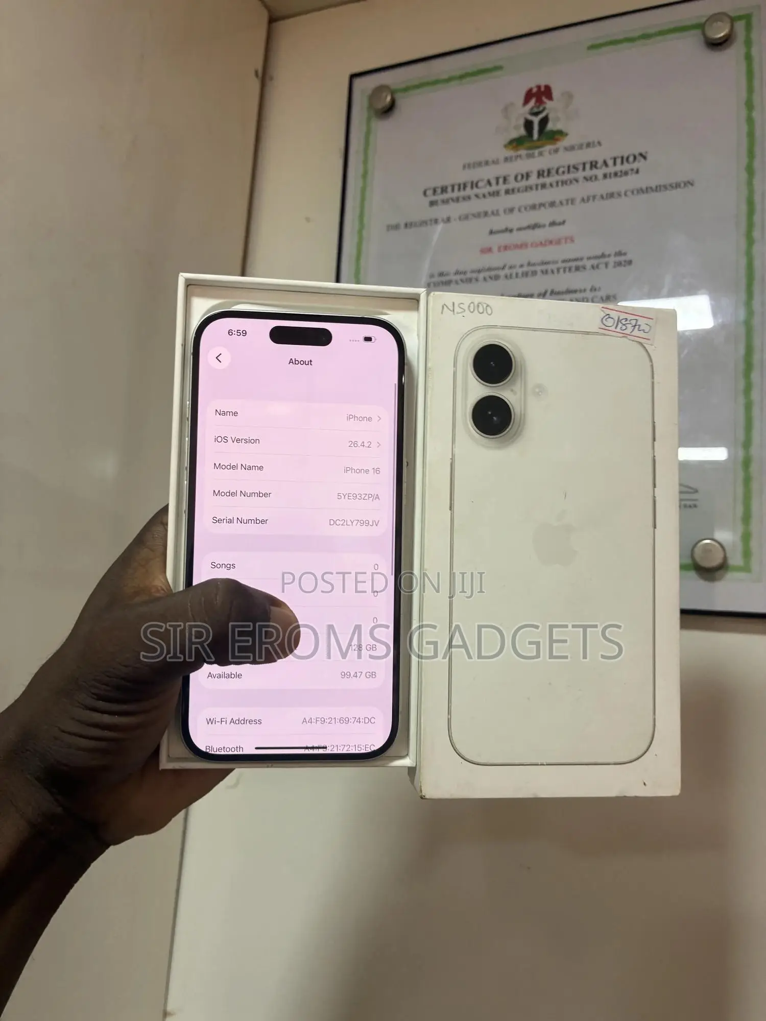 Apple iPhone 16 128 GB White