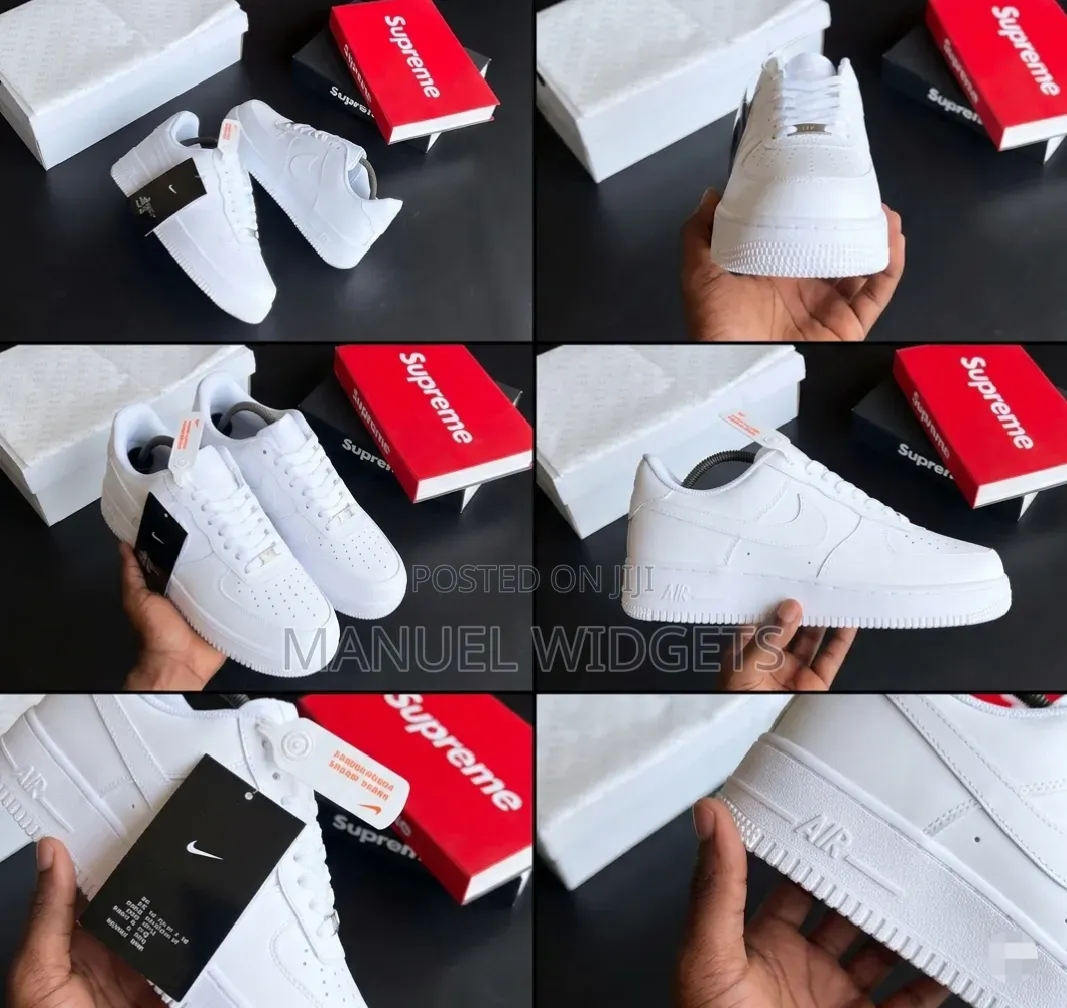 Nike Air Force1 Style (All White) Sneakers – Premium Quality