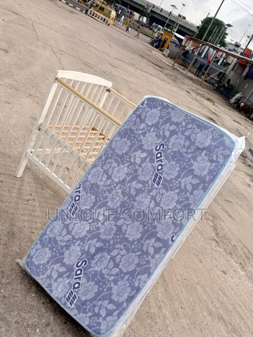 Imported Very Beautiful Baby/Toddler Wooden Cot With Brand New Mattres