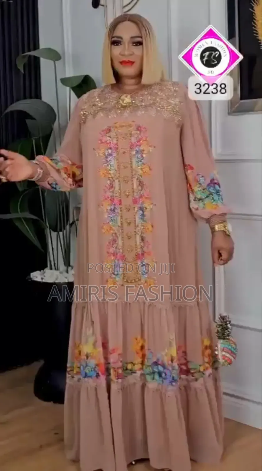Quality Classy Stoned Turkey Gown