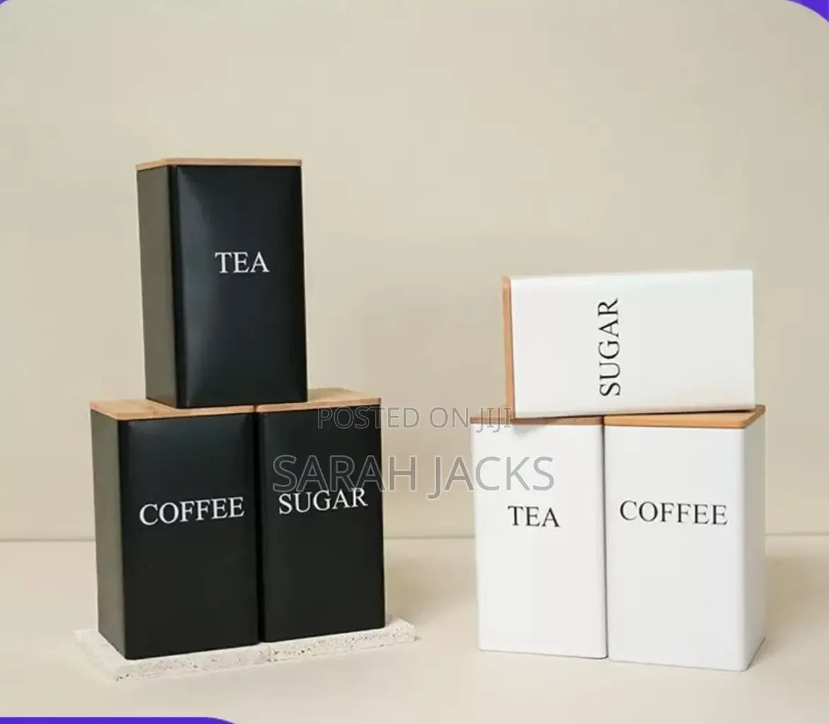 PCS Tea Coffee Sugar Canister Set