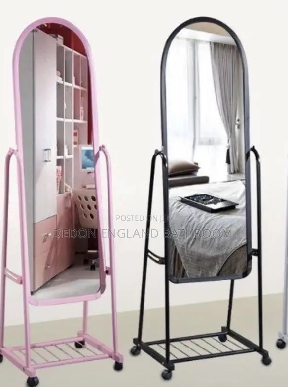 Makeup and Dressing Mirror With Shoe Rack