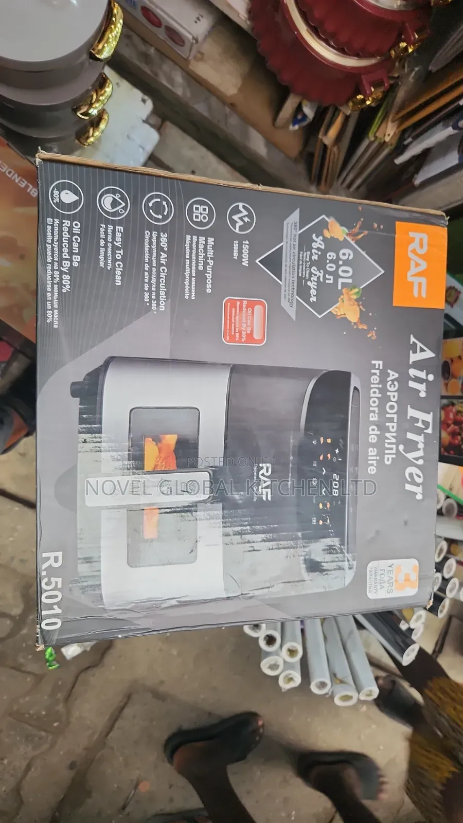 6.0l Capacity Raf Airfryer Oven