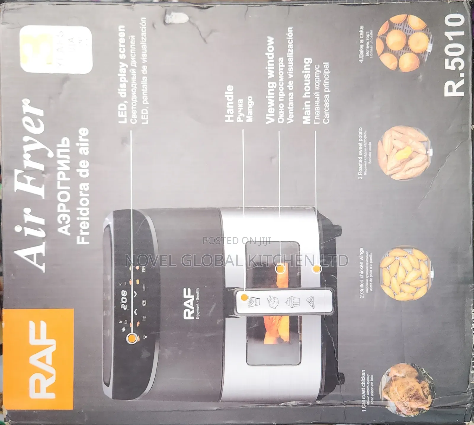 6.0l Capacity Raf Airfryer Oven