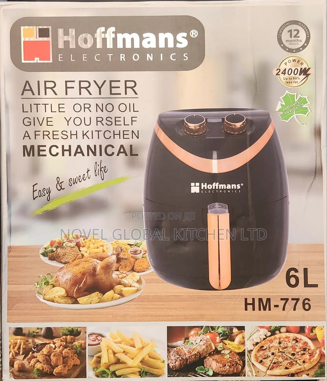 6.0l Capacity Hoffmans Digital Airfryer