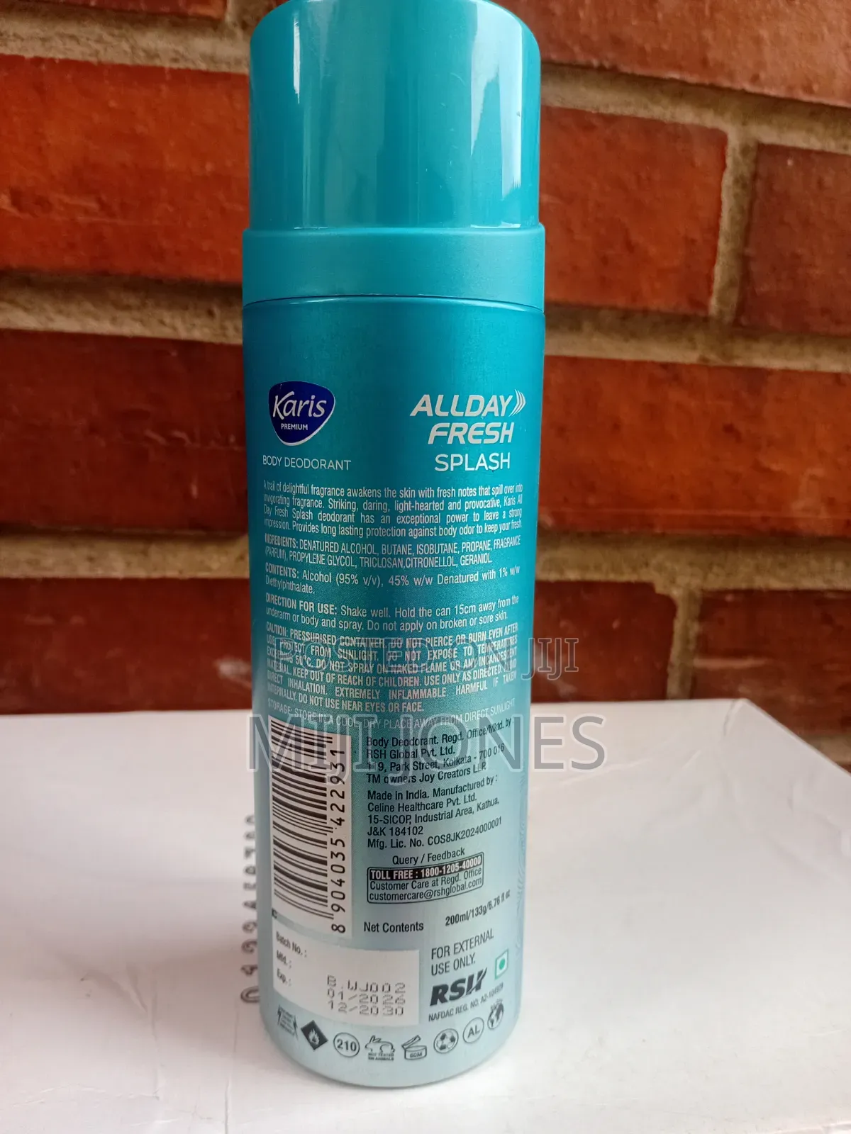 *Karis Premium Splash Deodorant Spray for Men - 200ml | Long Lasting*