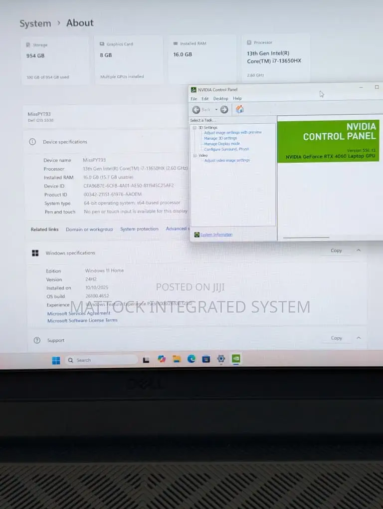 Laptop Dell G15 5535 16GB Intel Core i7 SSD 1T