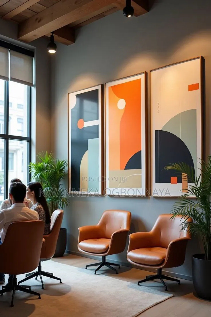 3set Quality Canvas Printing With Acrylic Glass