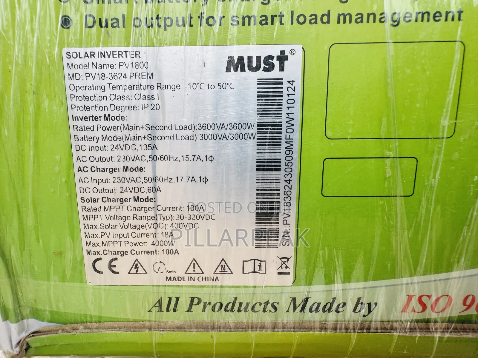 Must 3.6kva 24v Hybrid Solar Inverter