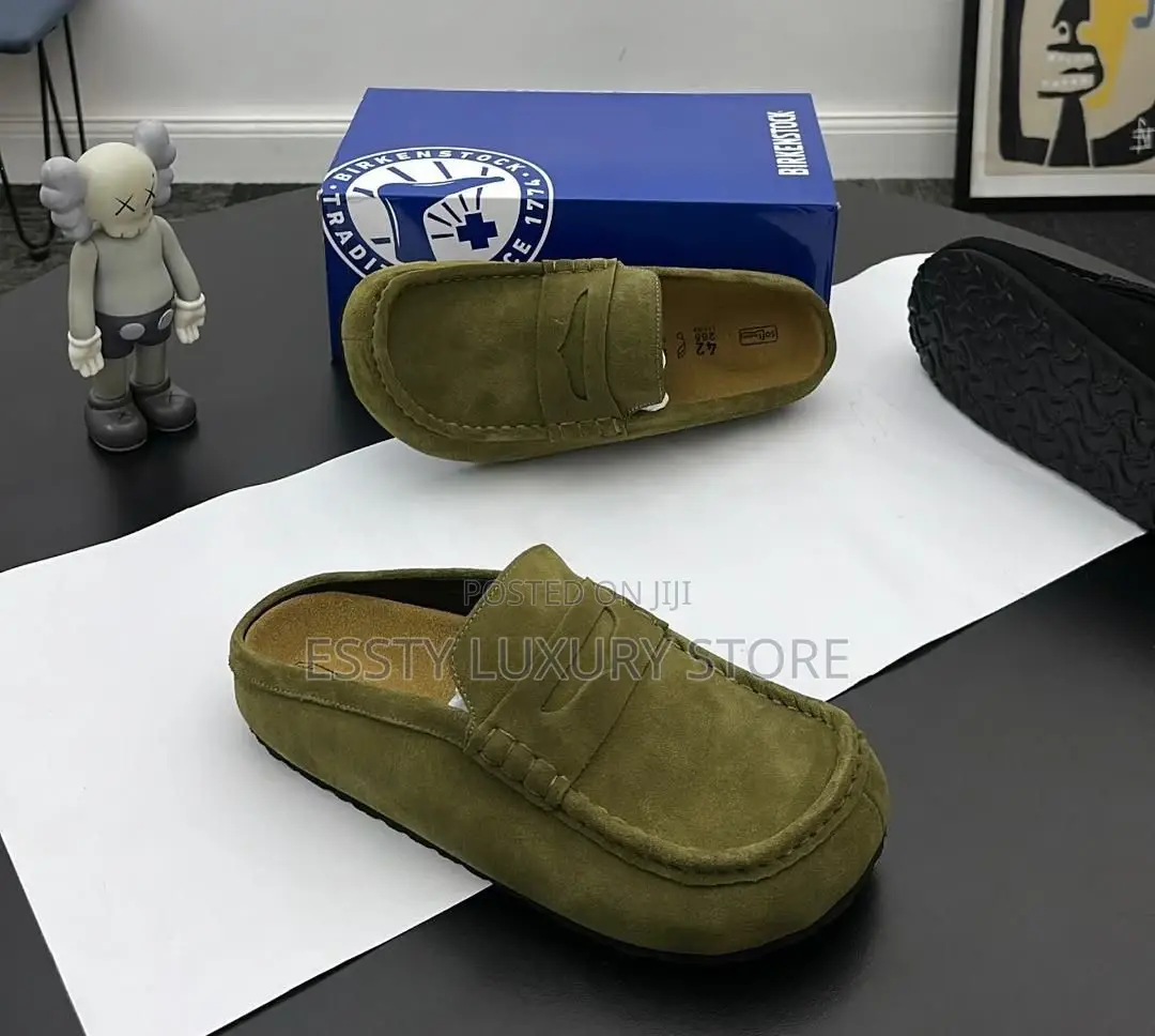 Original Birkenstock Block Head Suede Clogs