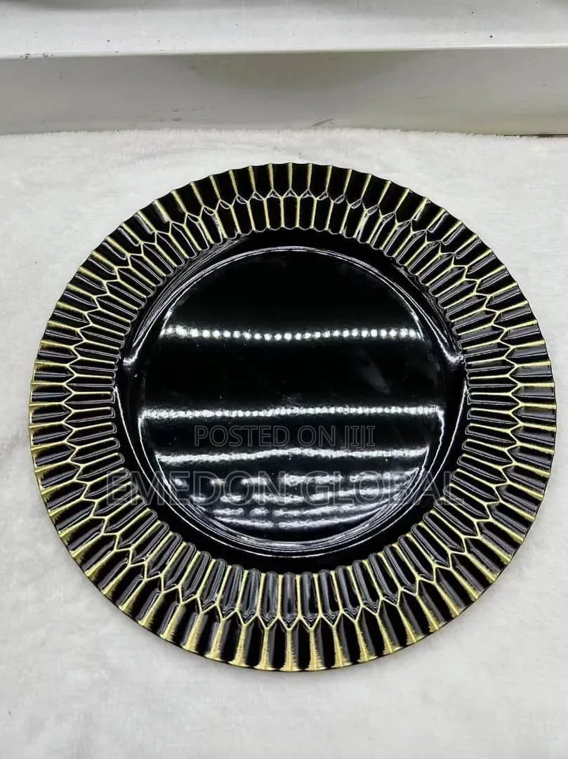 Quality Black Charger Plate. 50pcs