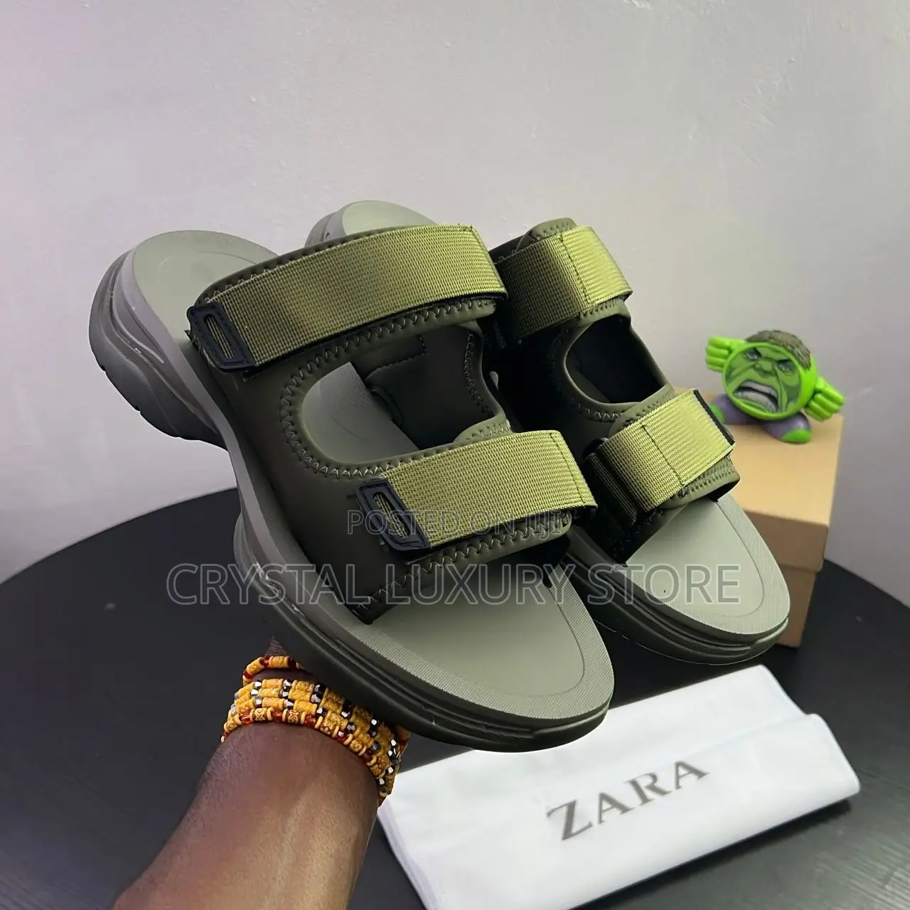 Zara Quality Luxury Men Genuine Slides