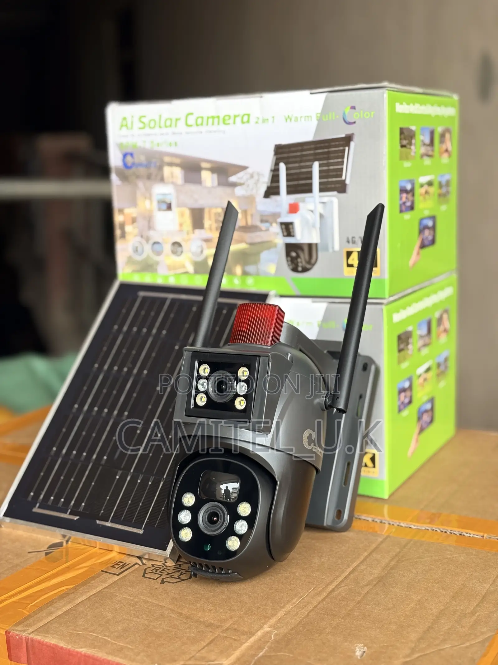 Eseecloud Dual Lens Solar PTZ Security Camera