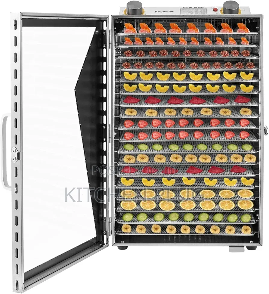 18 Tray Food Dehydrator for Fruit, Meat, Beef, Jerky, Herbs