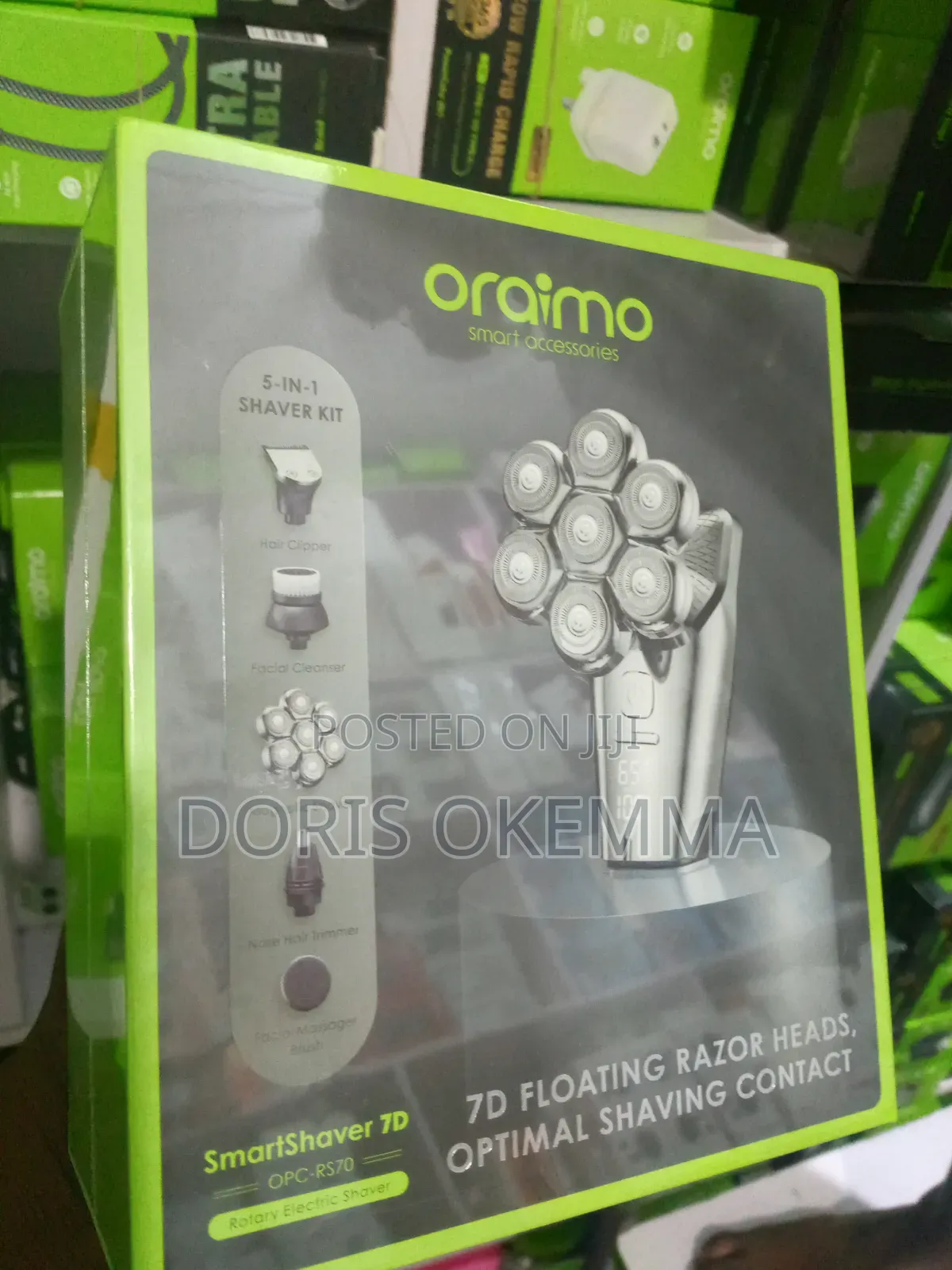 Oraimo Smartshaver 7d (Opc-Rs70) 5-in-1 Professional Grooming Kit