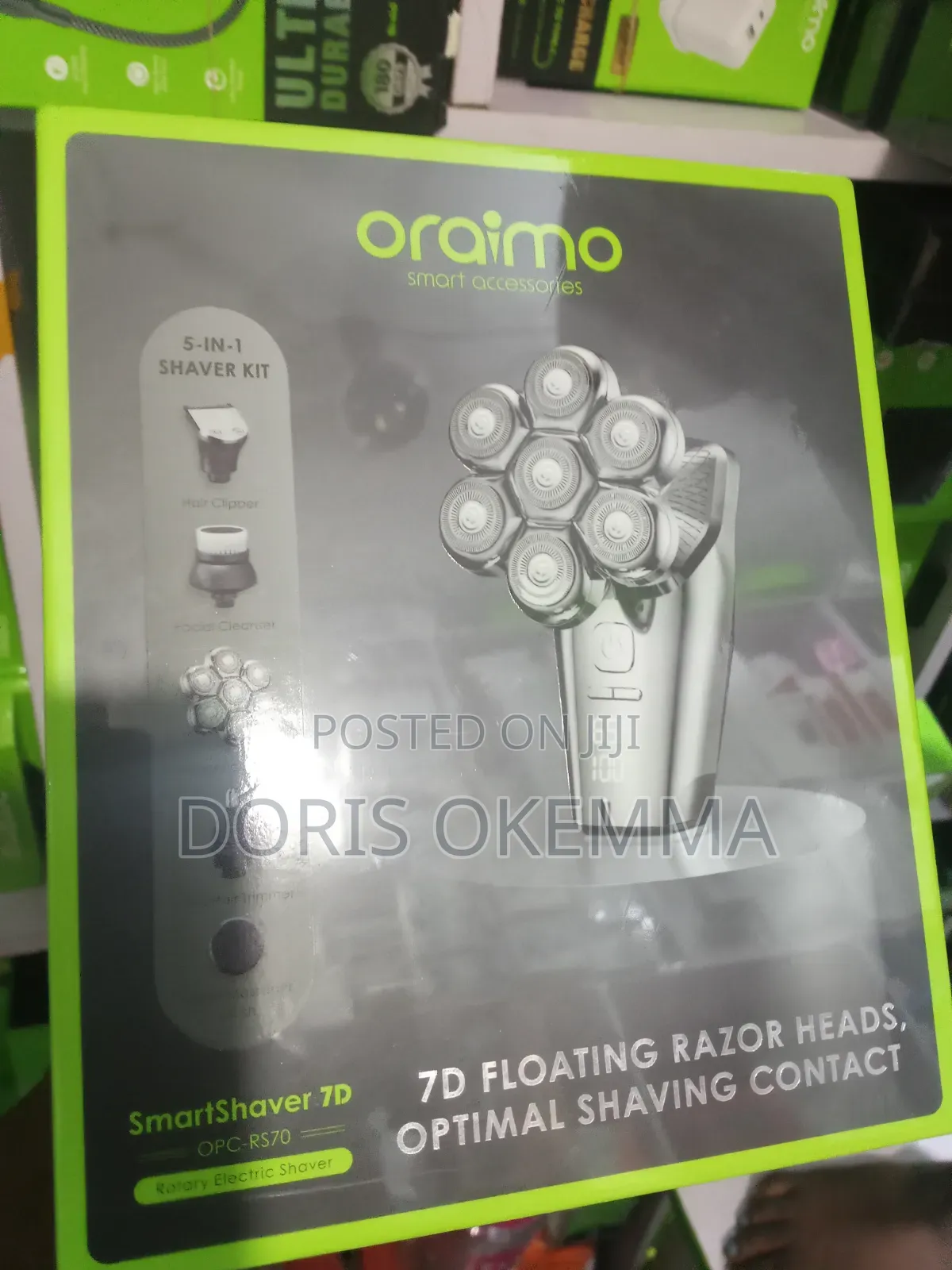 Oraimo Smartshaver 7d (Opc-Rs70) 5-in-1 Professional Grooming Kit