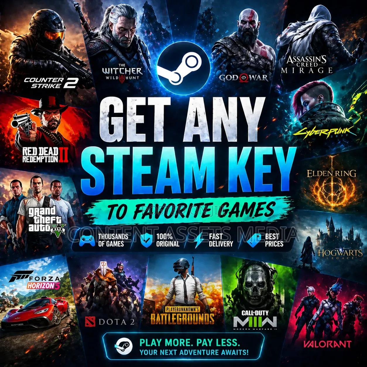 Install Any Game - Steam Key to Your Online Offline Games