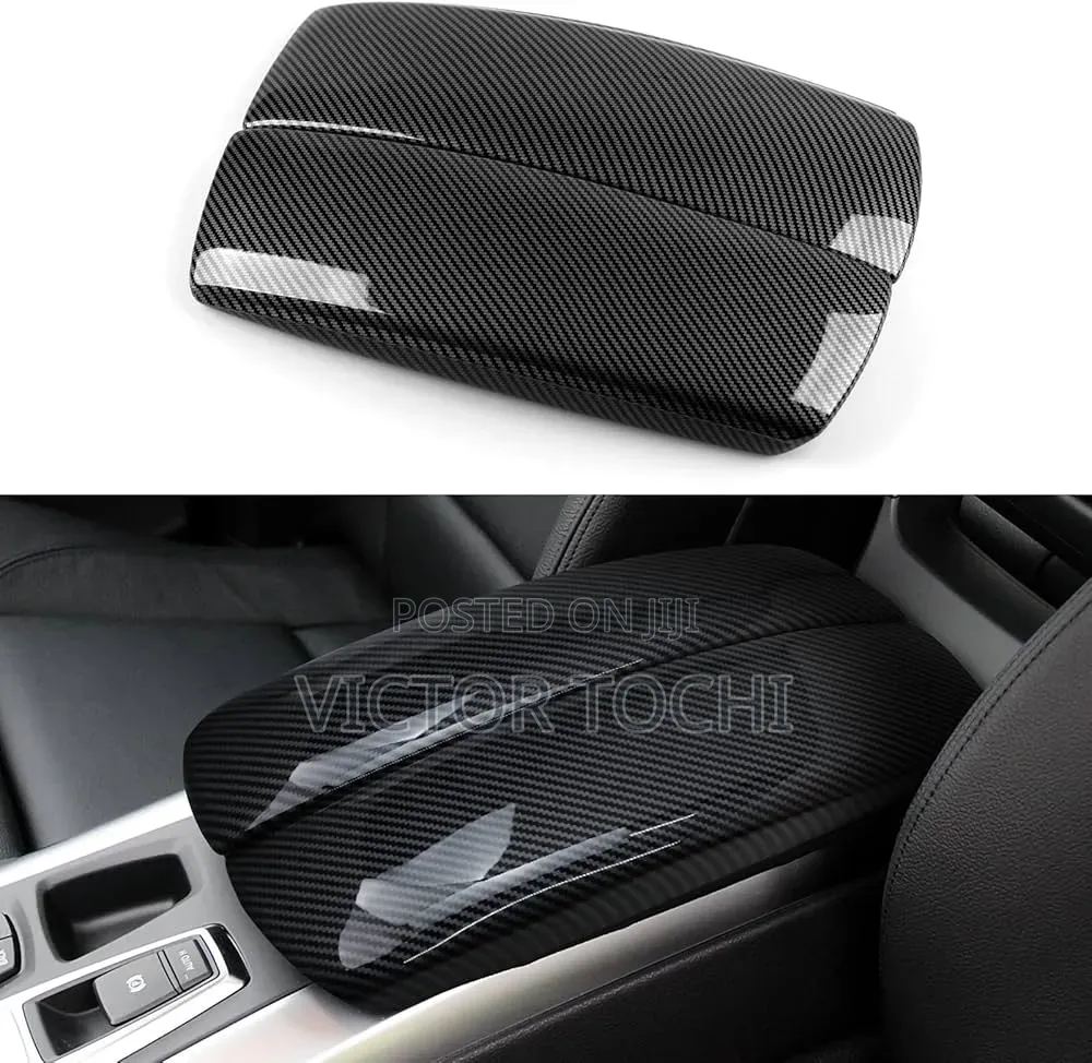Carbon Fiber Center Armrest Covers Benz Glk350 , C300, Ml350 , E350