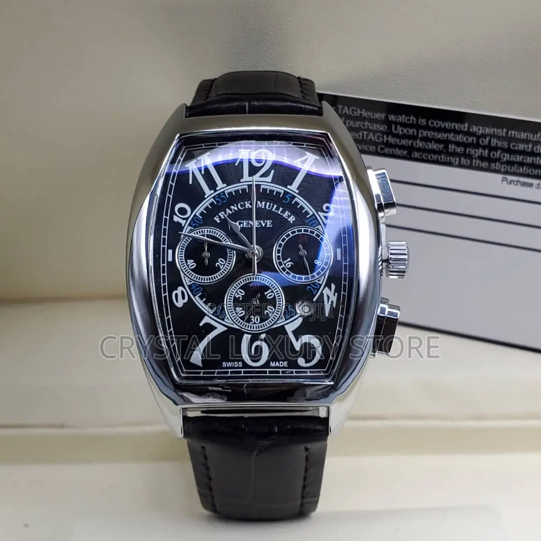 Franck Muller Quality Luxury Genuine Leather Wristwatch