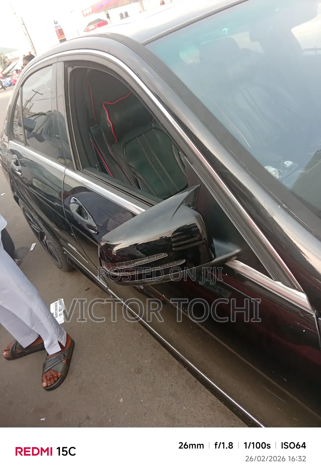 Sports Side Mirror Covers Carbon Fiber, Black Benz , Toyota, Lexus