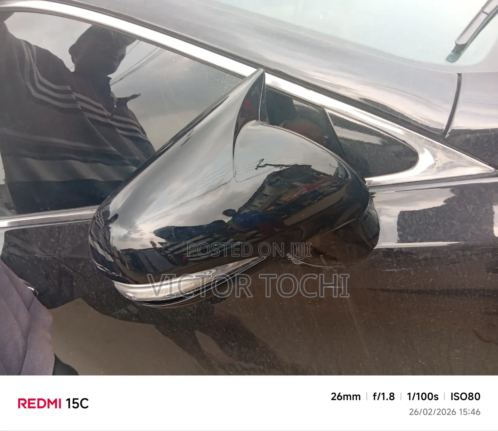 Sports Side Mirror Covers Carbon Fiber, Black Benz , Toyota, Lexus