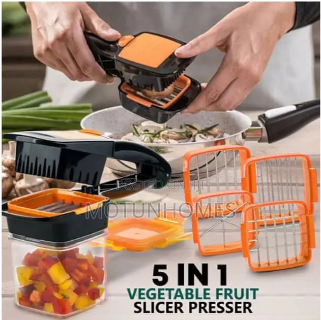 5in1 Nicer Dicer Quick Fruit Vegetable Cutter Set