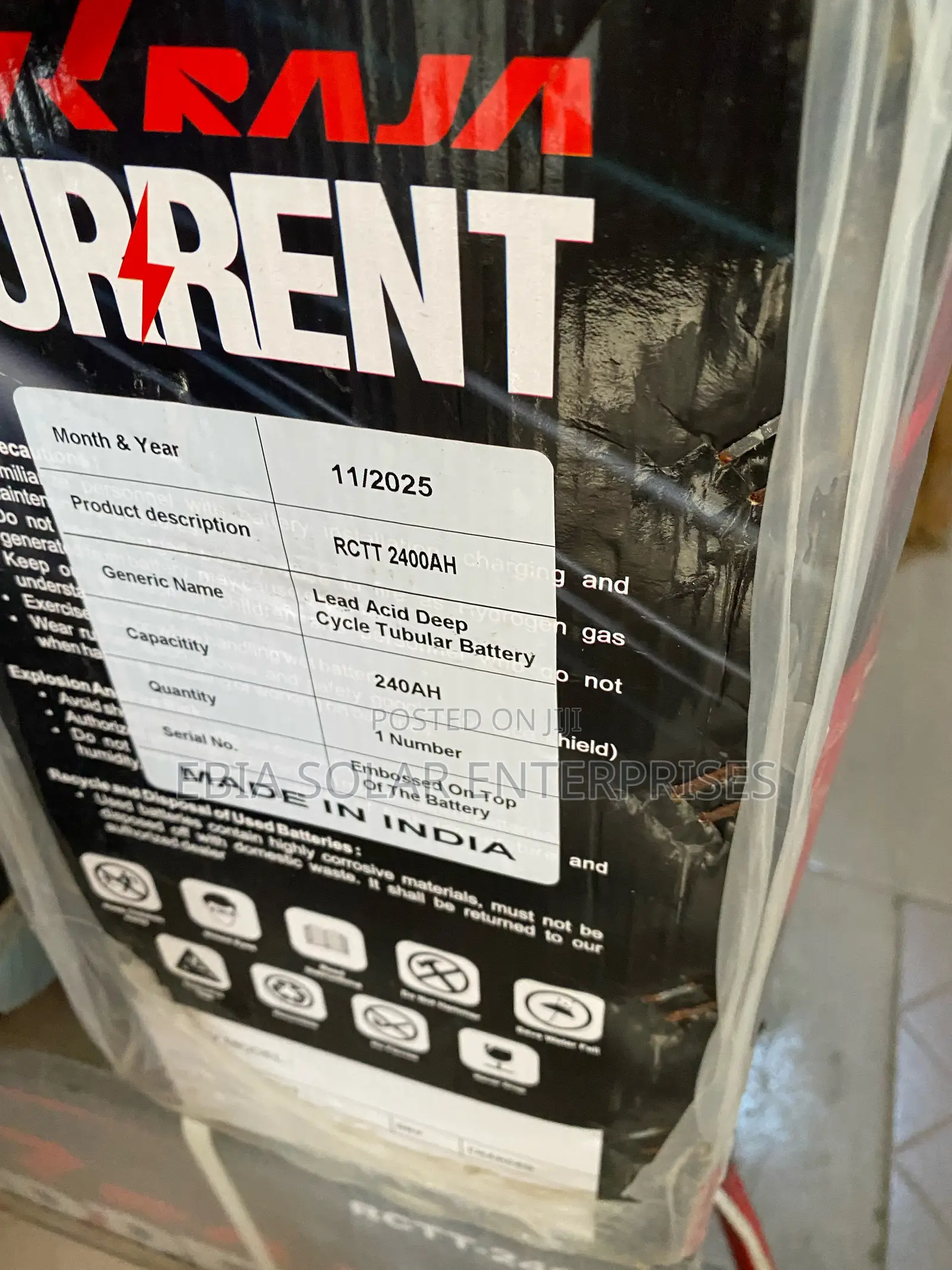 240ab Current Tubular Battery