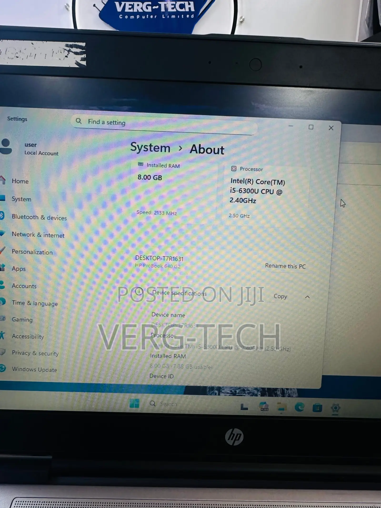 Laptop HP ProBook 640 G2 8GB Intel Core i5 SSD 256GB