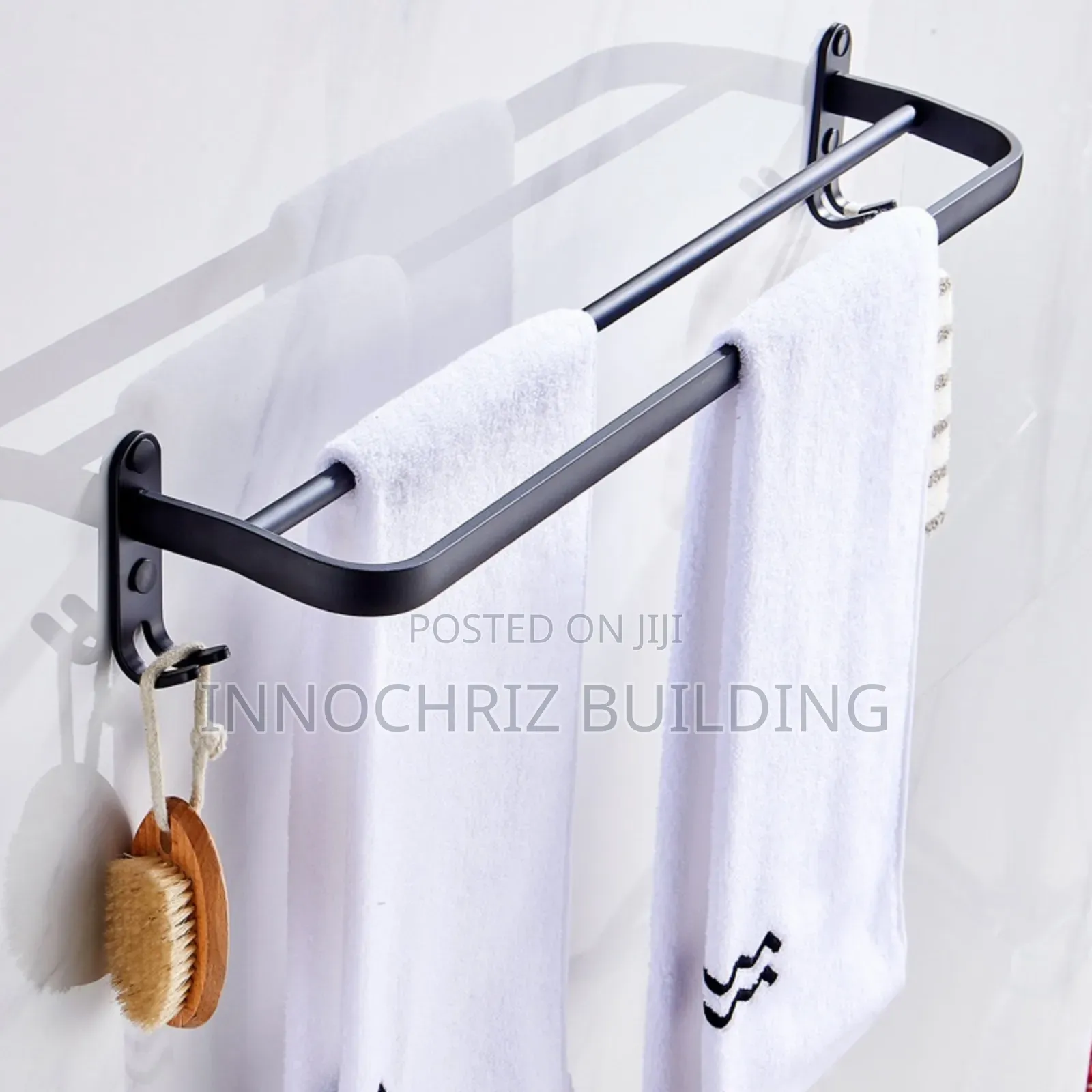 Black Rail With Hooks