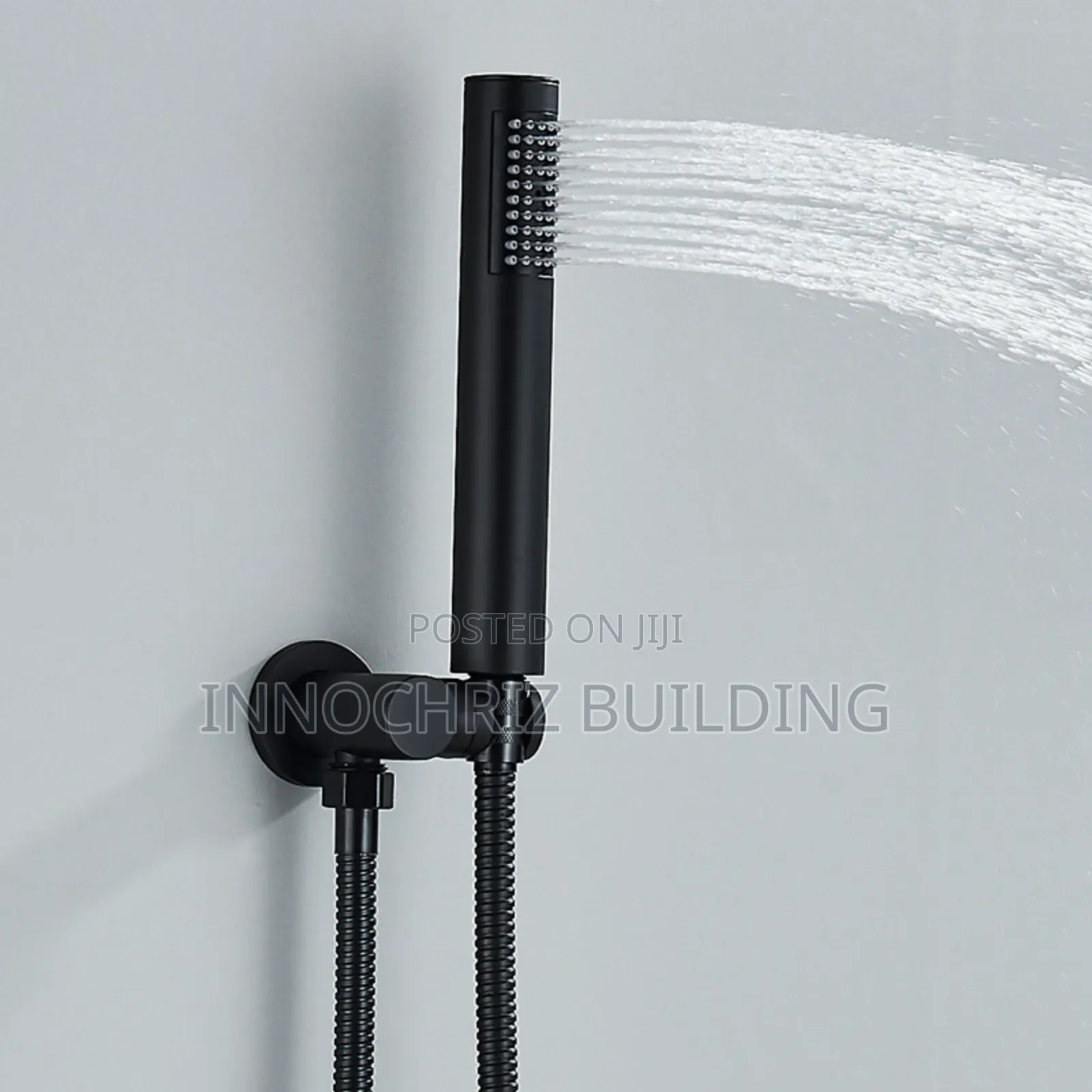 Black Round 5ways Conduit Shower