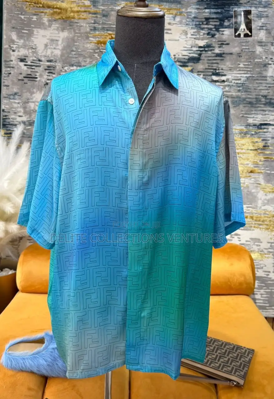 *Original 100 Percent Fendi Silk Shirt Available in Store  M —— XXL
