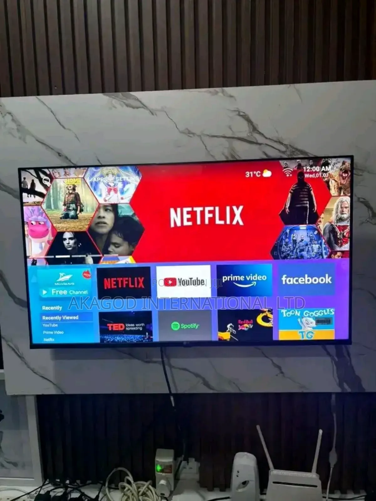 45inches Smart Lg Tv With Netflix and Youtube