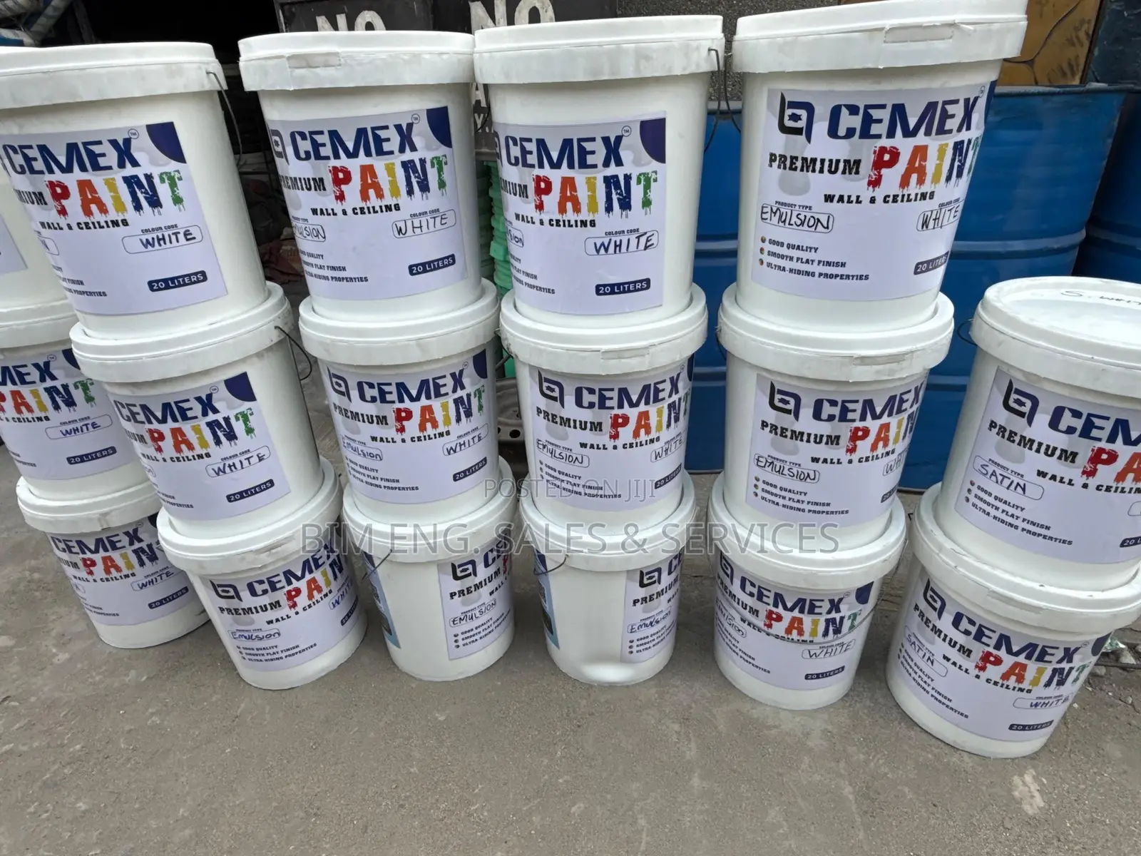 Emulsion White Painting, Walls and Floooring