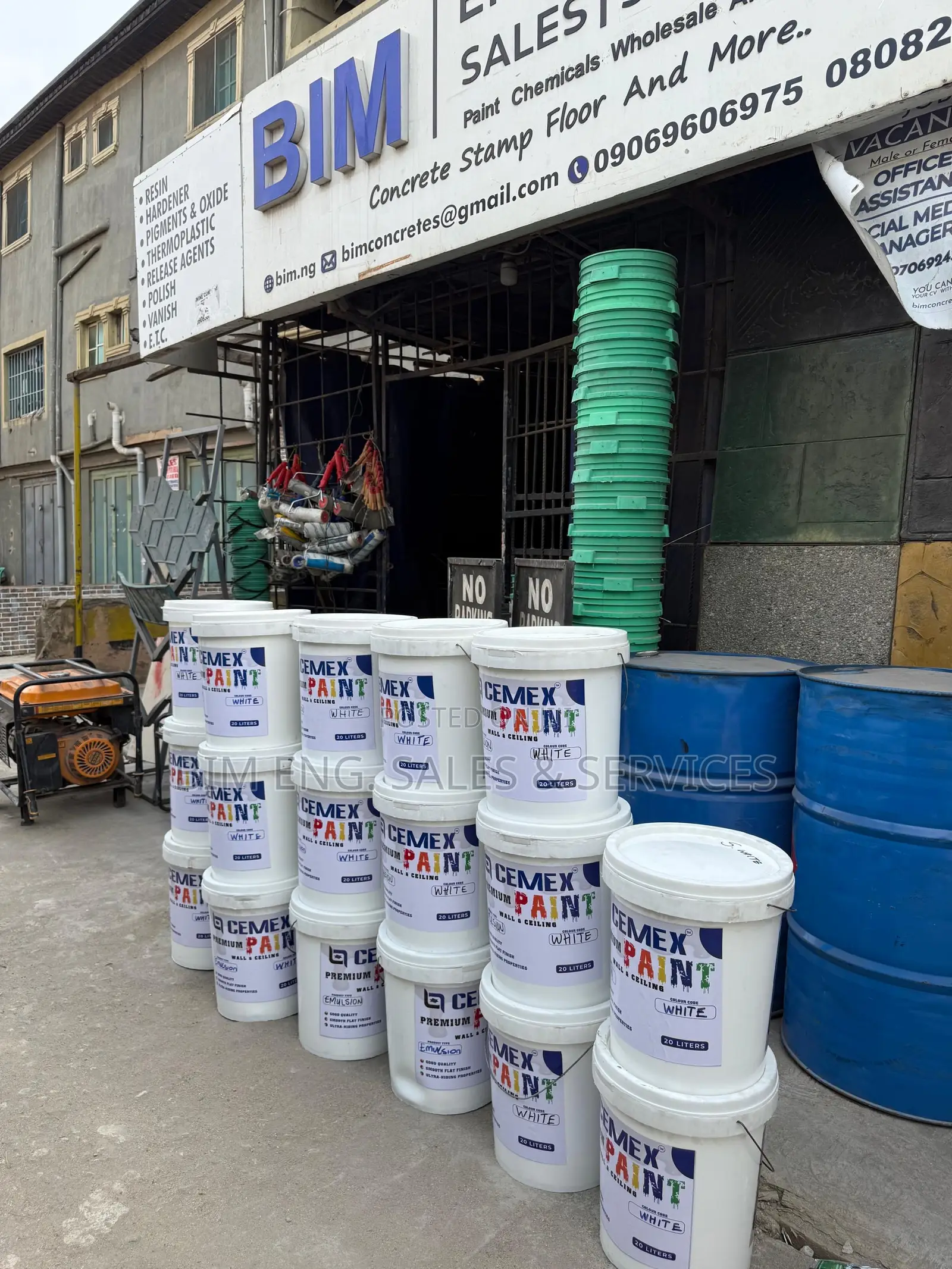 Emulsion White Painting, Walls and Floooring